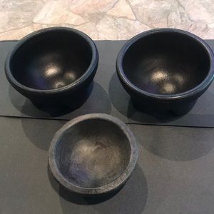 Trio of Restaurant Style Hot Sauce Bowls